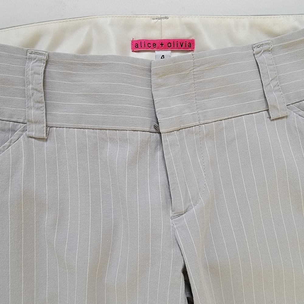 Alice + Olivia Pinstripe Career Trousers - Picture 5 of 13